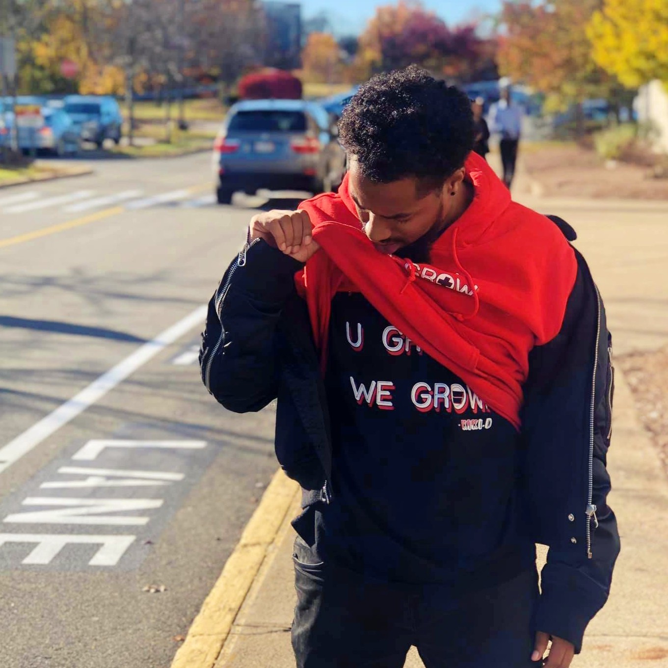 Hip hop artist, M.Y.T.H. supporting Kiki.D's Merch